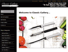 Tablet Screenshot of classiccutlery.ca